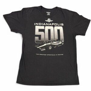 Indianapolis 500 Mens Large T-shirt Black 2014 Auto Nascar Car Racing